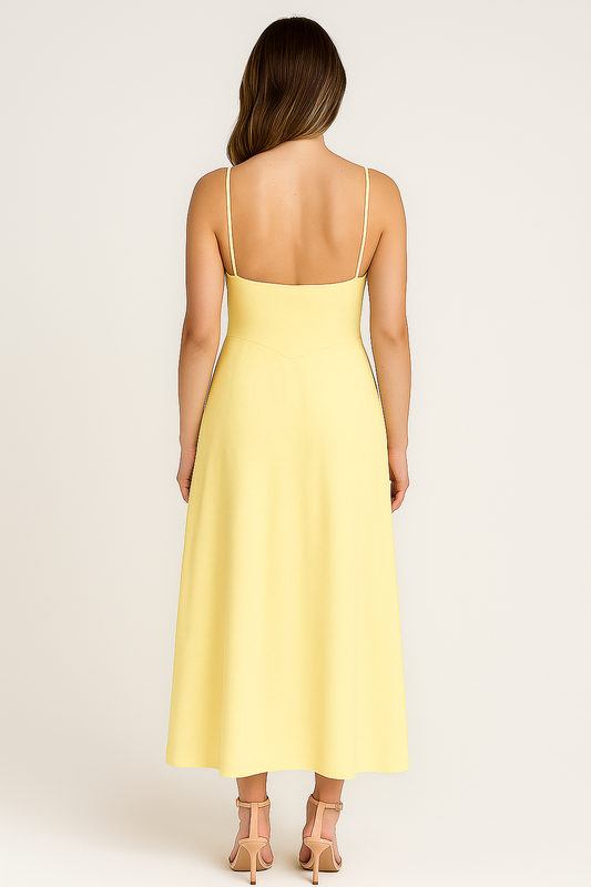 Ärmelloses Maxikleid mit eleganter Schnürung für Damen