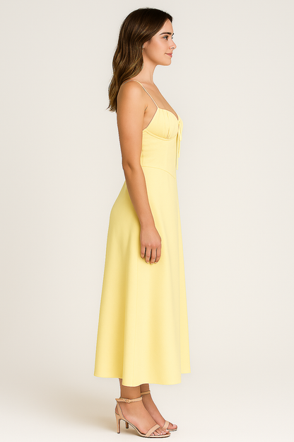 Ärmelloses Maxikleid mit eleganter Schnürung für Damen